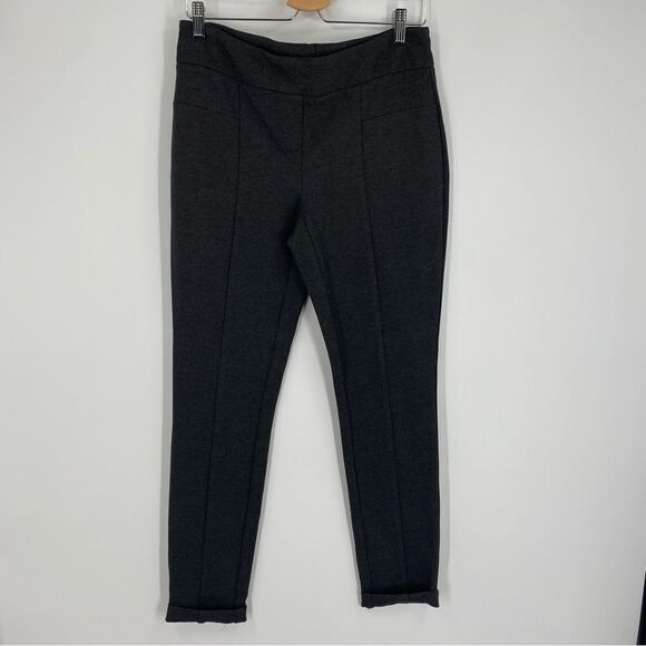 Hilary Radley Women’s Thick Pull On Legging Dress Pants size M Gray - Picture 1 of 3